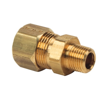 #68 3/8 Inch X 1/8 Inch Lead-Free Brass Compression MIP Adapter